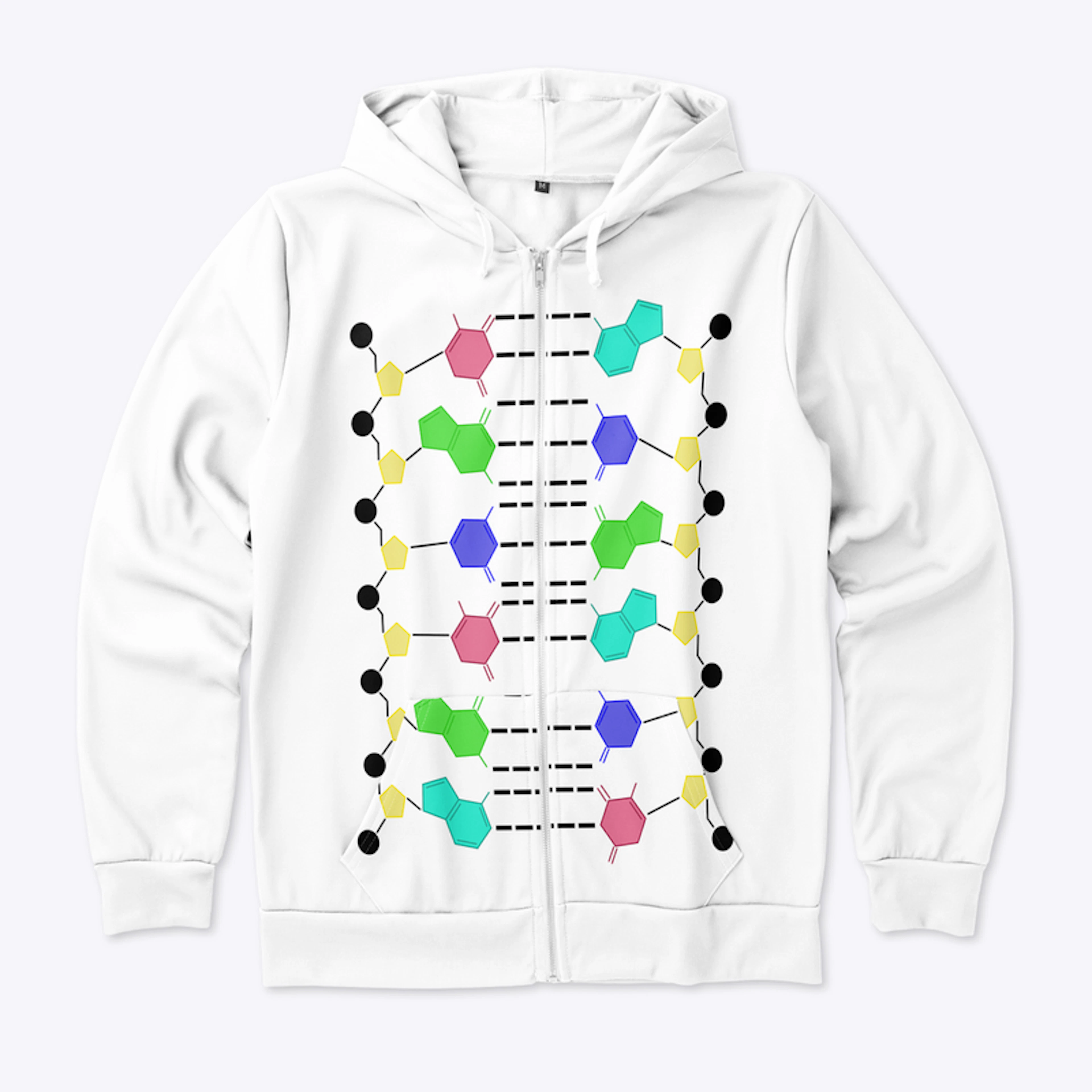 Hoodie with DNA Molecule 