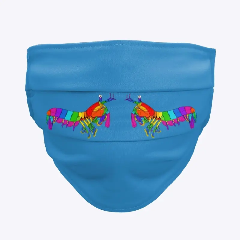 Rainbow Mantis Shrimp Face Mask